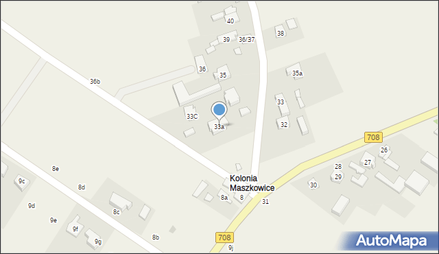 Maszkowice, Maszkowice, 33a, mapa Maszkowice