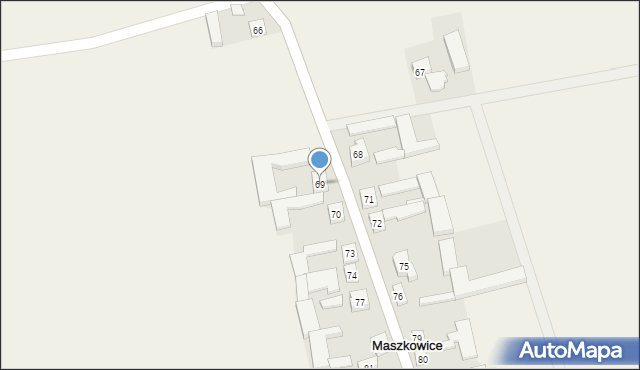 Maszkowice, Maszkowice, 69, mapa Maszkowice
