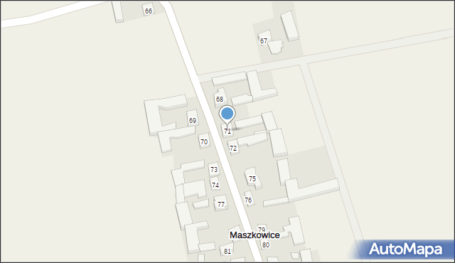 Maszkowice, Maszkowice, 71, mapa Maszkowice