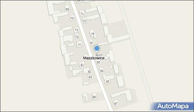 Maszkowice, Maszkowice, 79, mapa Maszkowice