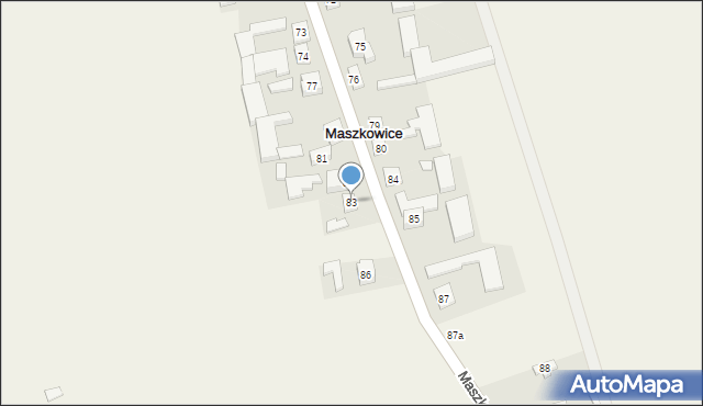 Maszkowice, Maszkowice, 83, mapa Maszkowice