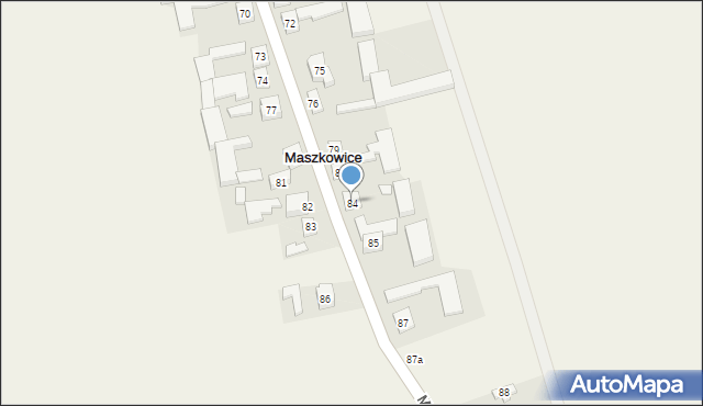 Maszkowice, Maszkowice, 84, mapa Maszkowice