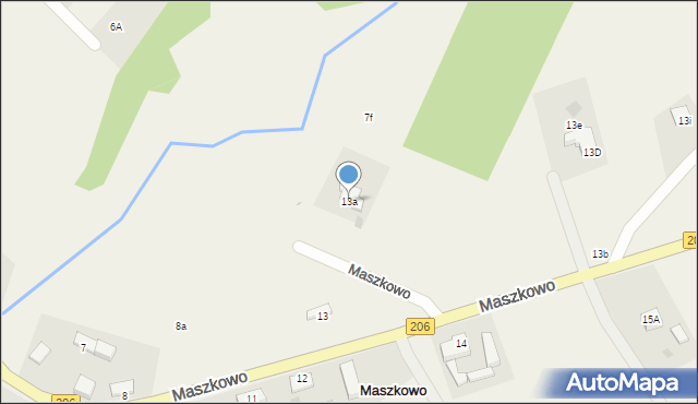 Maszkowo, Maszkowo, 13a, mapa Maszkowo