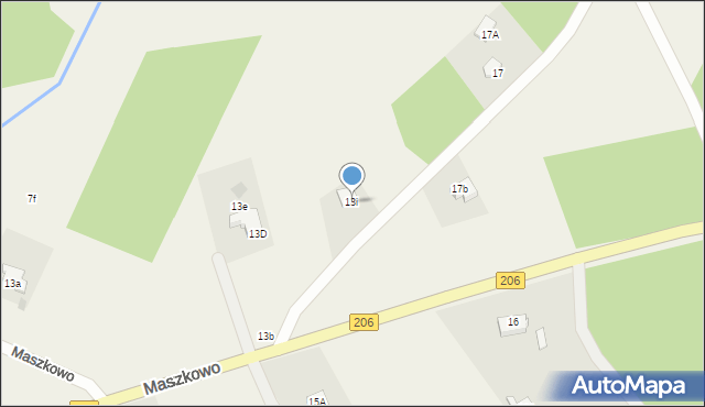 Maszkowo, Maszkowo, 13i, mapa Maszkowo