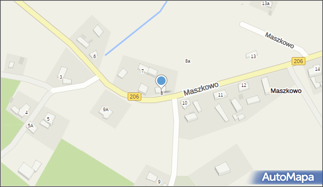 Maszkowo, Maszkowo, 8, mapa Maszkowo