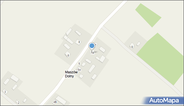 Maszów, Maszów Dolny, 7A, mapa Maszów