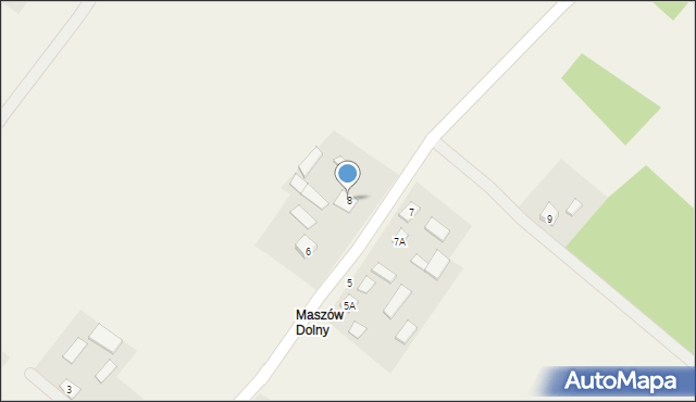 Maszów, Maszów Dolny, 8, mapa Maszów