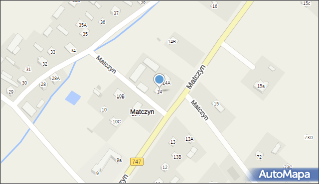 Matczyn, Matczyn, 14, mapa Matczyn