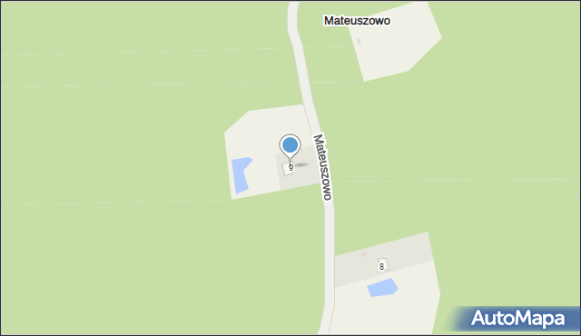 Mateuszowo, Mateuszowo, 9, mapa Mateuszowo