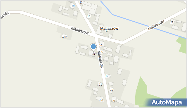 Matiaszów, Matiaszów, 14, mapa Matiaszów