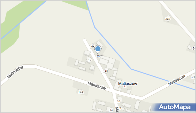 Matiaszów, Matiaszów, 20, mapa Matiaszów