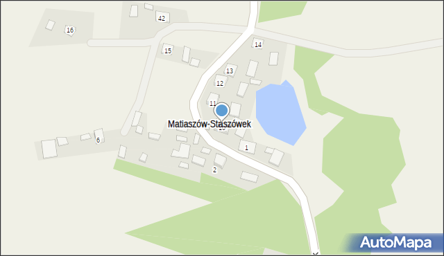 Matiaszów, Matiaszów-Staszówek, 10, mapa Matiaszów