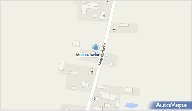 Matiaszówka, Matiaszówka, 50, mapa Matiaszówka