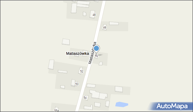 Matiaszówka, Matiaszówka, 51, mapa Matiaszówka