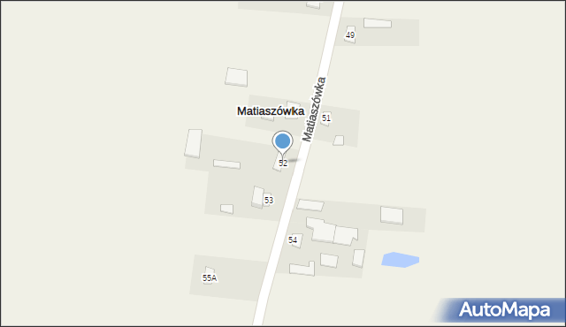 Matiaszówka, Matiaszówka, 52, mapa Matiaszówka