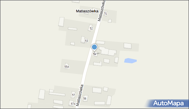 Matiaszówka, Matiaszówka, 54, mapa Matiaszówka