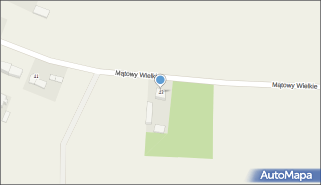 Mątowy Wielkie, Mątowy Wielkie, 43, mapa Mątowy Wielkie