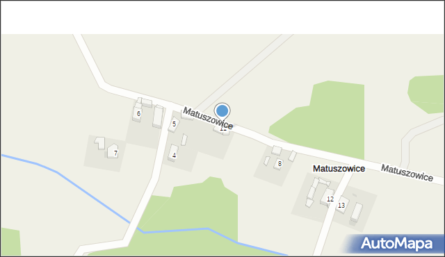 Matuszowice, Matuszowice, 11, mapa Matuszowice