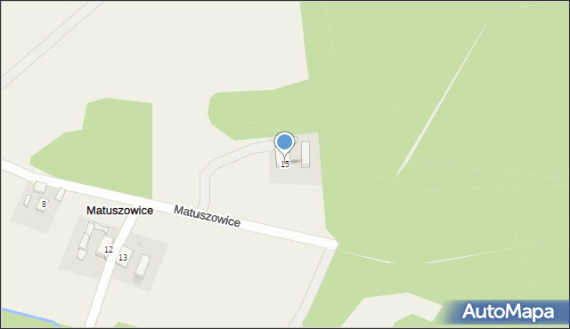 Matuszowice, Matuszowice, 15, mapa Matuszowice