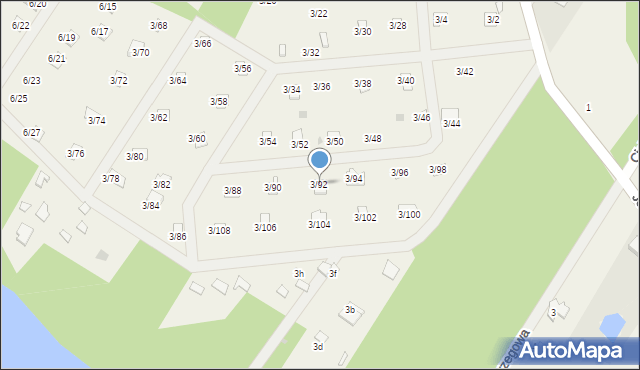 Matyldów, Matyldów, 3/92, mapa Matyldów