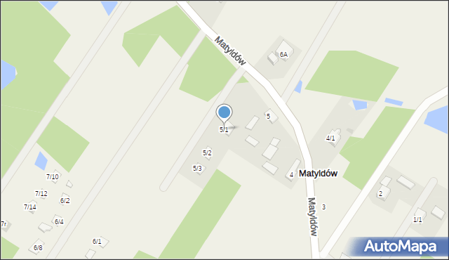 Matyldów, Matyldów, 5/1, mapa Matyldów