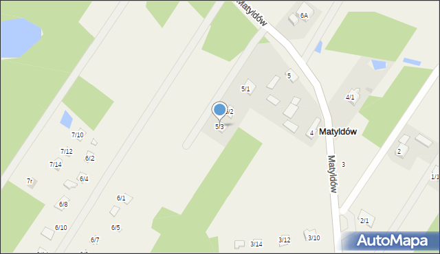 Matyldów, Matyldów, 5/3, mapa Matyldów