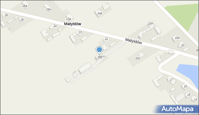 Matyldów, Matyldów, 20b, mapa Matyldów