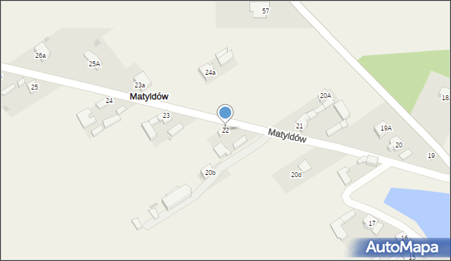 Matyldów, Matyldów, 22, mapa Matyldów