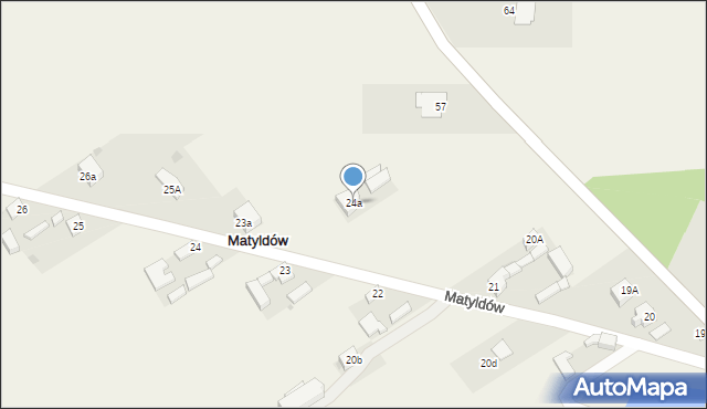 Matyldów, Matyldów, 24a, mapa Matyldów