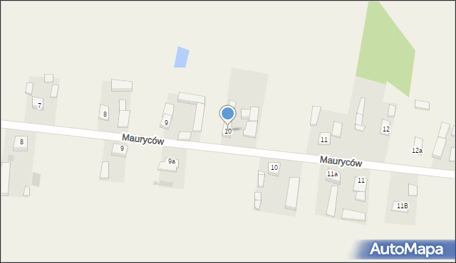 Mauryców, Mauryców, 10, mapa Mauryców