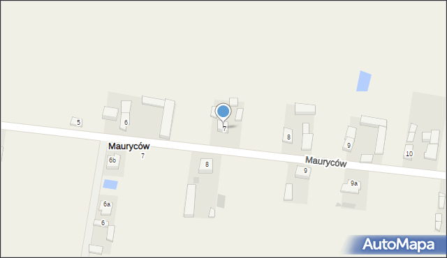 Mauryców, Mauryców, 7, mapa Mauryców