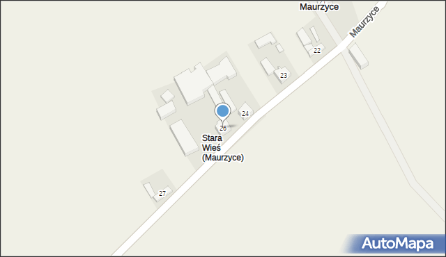 Maurzyce, Maurzyce, 26, mapa Maurzyce