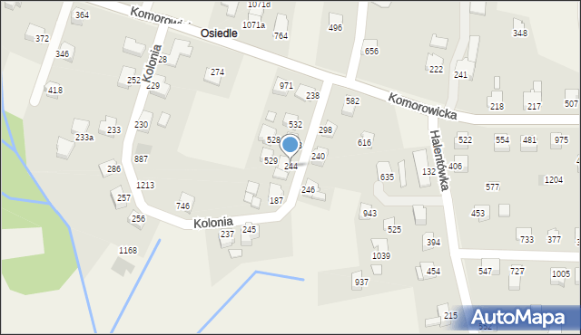 Mazańcowice, Mazańcowice, 244, mapa Mazańcowice