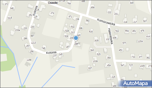 Mazańcowice, Mazańcowice, 246, mapa Mazańcowice