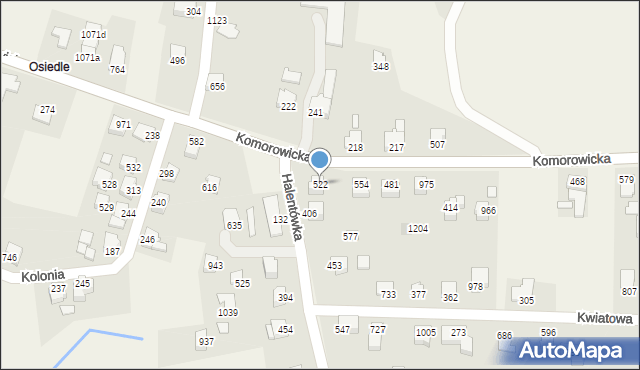 Mazańcowice, Mazańcowice, 522, mapa Mazańcowice