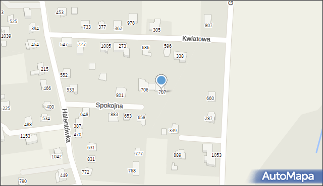 Mazańcowice, Mazańcowice, 707, mapa Mazańcowice