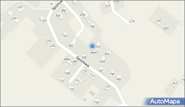 Mazańcowice, Mazańcowice, 875, mapa Mazańcowice