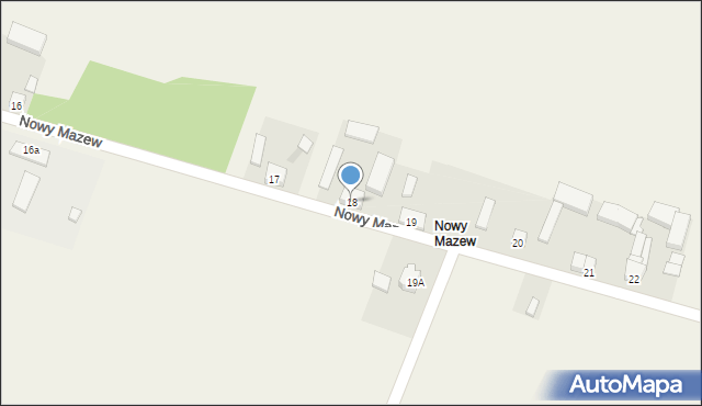 Mazew, Mazew, 18, mapa Mazew