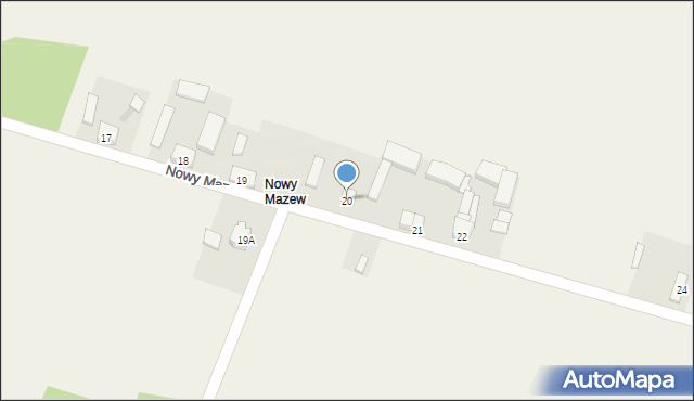 Mazew, Mazew, 20, mapa Mazew