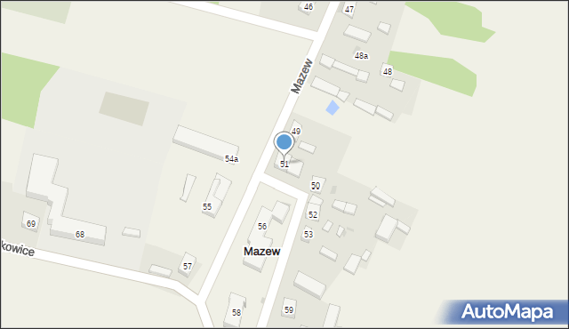 Mazew, Mazew, 51, mapa Mazew