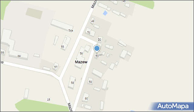 Mazew, Mazew, 53, mapa Mazew