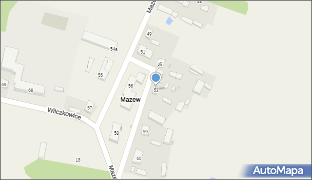 Mazew, Mazew, 53, mapa Mazew