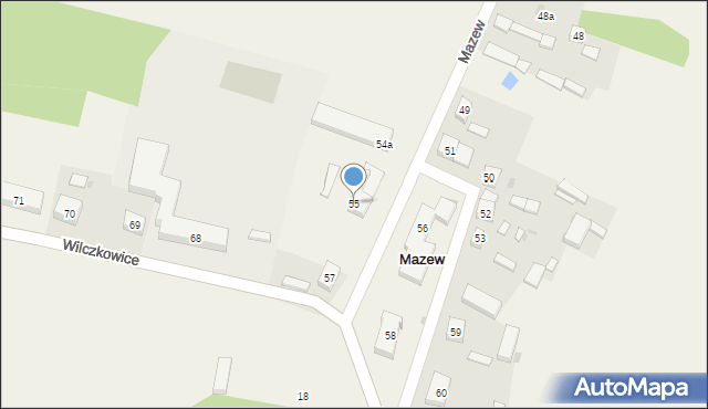 Mazew, Mazew, 55, mapa Mazew
