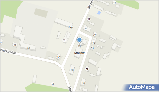 Mazew, Mazew, 56, mapa Mazew
