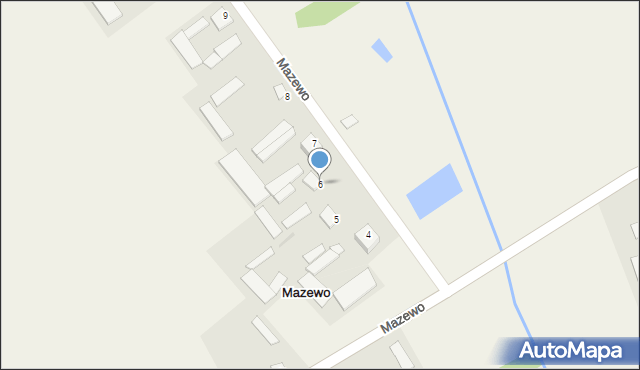 Mazewo, Mazewo, 6, mapa Mazewo