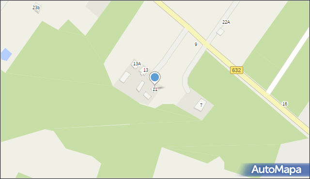 Mazewo Dworskie A, Mazewo Dworskie A, 11, mapa Mazewo Dworskie A