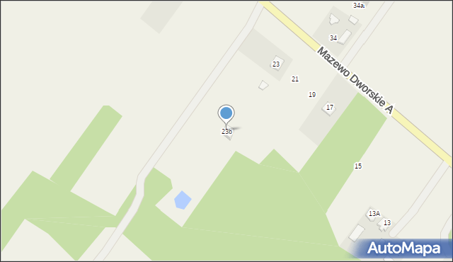 Mazewo Dworskie A, Mazewo Dworskie A, 23b, mapa Mazewo Dworskie A