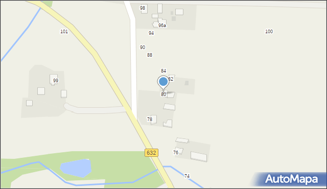 Mazewo Dworskie A, Mazewo Dworskie A, 80, mapa Mazewo Dworskie A