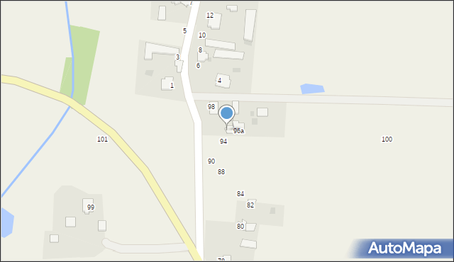 Mazewo Dworskie A, Mazewo Dworskie A, 96, mapa Mazewo Dworskie A