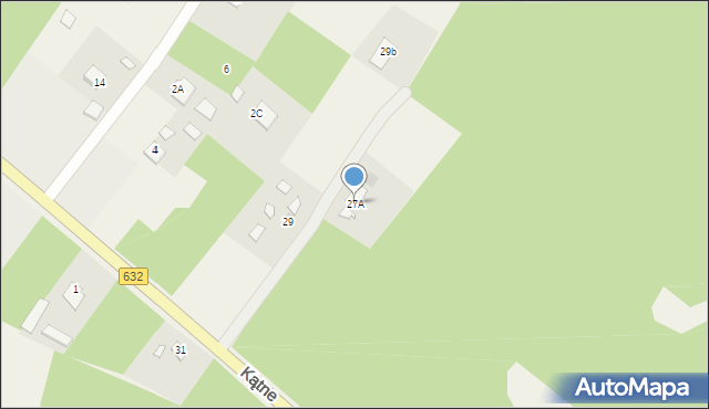 Mazewo Dworskie B, Mazewo Dworskie B, 27A, mapa Mazewo Dworskie B